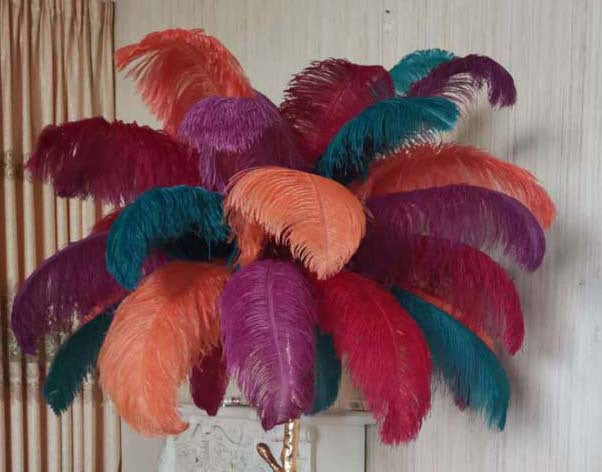(New) All copper inclined rod feather floor lamp Designer original LED living room bedroom pure copper branch floor lamp