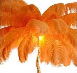 (New) All copper inclined rod feather floor lamp Designer original LED living room bedroom pure copper branch floor lamp