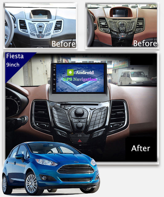4G+64G suitable for Ford Fiesta 09-17 HD large screen Google Android car GPS navigation